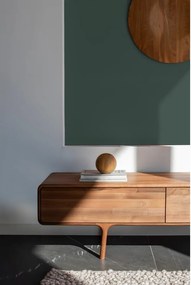 Mobile TV marrone in noce massiccio 220x45x45 cm Fawn – Gazzda