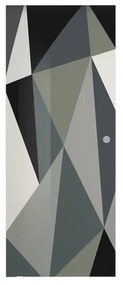 Anta per porta scorrevole esterno muro Carpet 3 in vetro multicolore, L 88 x H 215 cm spessore 8 mm, apertura sinistra