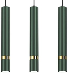 Brilagi - Lampadario a sospensione con filo POKER 3xGU10/25W/230V verde