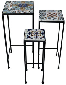 ALMADA - set tre fioriere quadrate