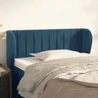 Testiera ad Orecchio Blu Scuro 103x23x78/88 cm in Vellutocod mxl 73669