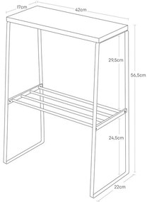 Tavolo pieghevole 22x42 cm Tosca - YAMAZAKI