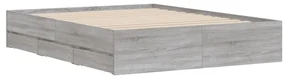 Giroletto cassetti grigio sonoma 140x200 cm legno multistrato