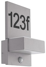 Eglo 97127 - Numero civico a LED con sensore ARDIANO 2xLED/5,6W/230V IP44
