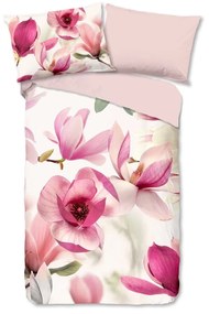 Biancheria in cotone rosa per letto singolo 140x200 cm - Good Morning