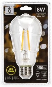 Lampadina LED ST64 E27/8W/230V 2700K - Aigostar