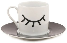 Set di 2 tazze e piattini Eyes, 90 ml - Kütahya Porselen