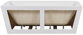 Vasca da bagno freestanding bianca 170 x 80 cm HASSEL Beliani