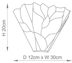 Endon 63964 - Applique Tiffany BOTANICA 1xE14/40W/230V