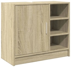 Mobile lavabo rovere sonoma 63x29x55 cm legno multistrato