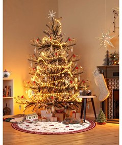 Tappeto rotondo rosso natalizio in misto cotone ø 200 cm Toy's Delight Red Christmas - Villeroy&amp;Boch