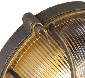 Lampada da parete e soffitto oro/ottone rotonda IP44 - Noutica