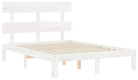 Giroletto con testiera bianco small double legno massello