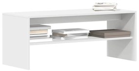 Mobile Porta Tv Bianco 100x40x40 Cm İn Legno Multistrato /