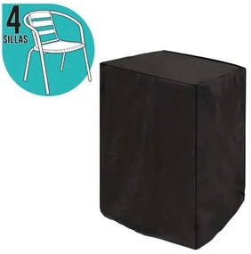 Custodia per Sedia Per le sedie Nero PVC 66 x 66 x 109 cm