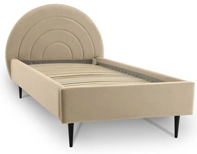 Letto per bambini beige con contenitore 90x200 cm Rainbow - Scandic