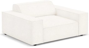 Poltrona beige in tessuto bouclé Jodie - Micadoni Home