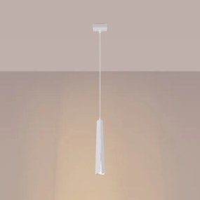 Sollux SL.1397 - Lampadario a sospensione con filo PRYSM 1xG9/8W/230V bianco