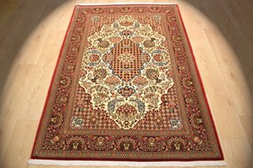 Ghom Tappeto persiano 210x140 (Iran) Annodato A Mano