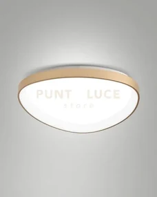 Quirk plafoniera led ottone satinato d.60cm  a led cct 2700k - 3200...