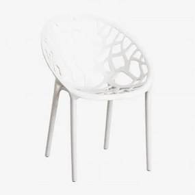 Confezione da 4 sedie da giardino impilabili Ores Gardenia Bianco - Sklum