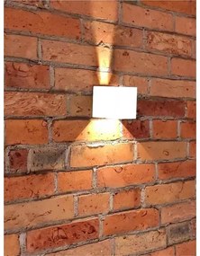 Applique da esterno LED 2xLED/3W/230V IP54 bianco