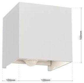 Orion AL 11-1314 - Lampada LED esterna con sensore CUBE-S LED/13W/230V IP54 bian