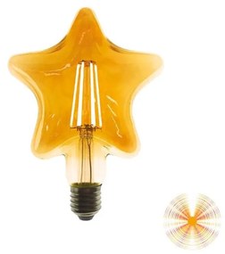 Vintage Star140 6W 600lm 2700K E27 Amber 140x185mm