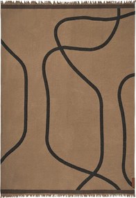 Coperta marrone chiaro 130x175 cm Shadow – Mette Ditmer Denmark