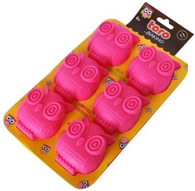Stampo in silicone per muffin TORO rosa