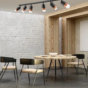 Faretto AURORA 6xGU10/10W/230V, lunghezza 117 cm