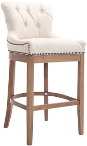 Sgabello Bar Lakewood Stoff Antik-hell - Eleganza E Comfort Raffinato / Creme