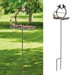 Mangiatoia Per Uccelli 92 Cm Marrone /