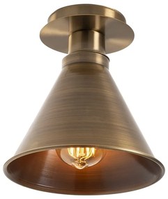 Lampada da soffitto color bronzo con paralume in metallo ø 20 cm Berceste - Opviq lights