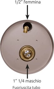 Fontana da Giardino con Rubinetto e Vaschetta Belfer 42/SRV Tortora...