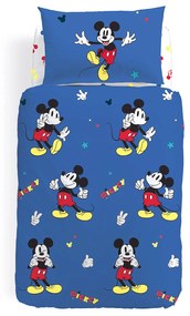 Completo Copripiumino in Cotone Mickey Retro' Singolo Warner