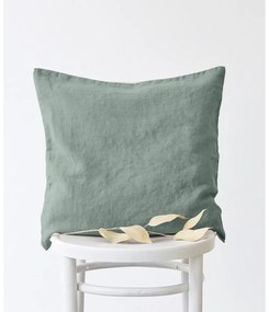 Federa di lino verde, 45 x 45 cm Milieu - Linen Tales