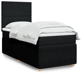 Giroletto A Molle Con Materasso Nero 80x200 Cm İntessuto /