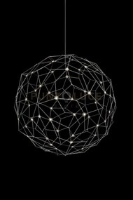 Lampada a sospensione singola lucciola, acciaio inossidabile led 30...