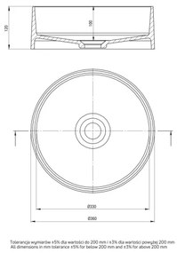 Deante CQS_5U4S - Lavabo da appoggio SILIA pr. 36 cm granito/beige