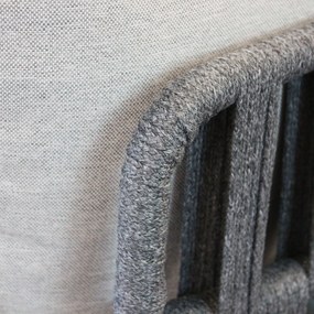 CASCADA - salotto outdoor con struttura in alluminio grigio chiaro, antracite o naturale