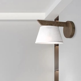 Brilagi - Lampada da parete LED ANTHONY 1xE14/40W/230V noce/bianco