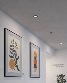 Plafoniera LED/da incasso nera FUEVA 5 – EGLO