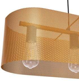 Lampada a sospensione Euluna Zofia, colore oro, lunghezza 82 cm