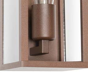 Applique industriale marrone ruggine 26 cm IP44 - Charlois