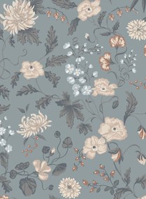 Sandberg Carta da parati Till Karin - Folklore Blue