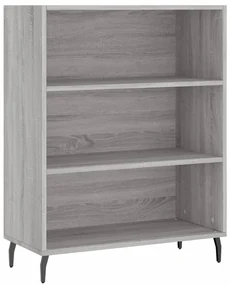 Scaffale grigio sonoma 69,5x32,5x90 cm in legno multistrato