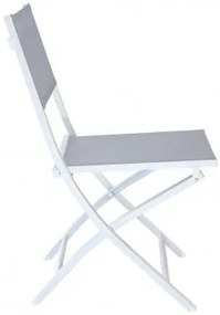 Sedia pieghevole in alluminio Georgia, Bianco