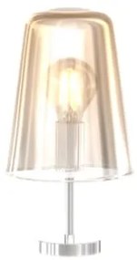 Lumetto cromo 1 luce ambra 1164cr-pt-am