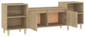 Mobile Porta TV Rovere Sonoma 160x35x55 cm Legno Multistrato